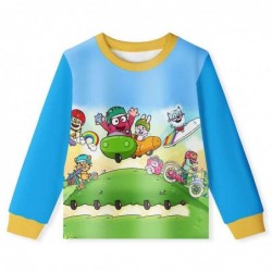 Size is 2T-3T(100cm) Love Monster for girls Long Sleeve Pajamas For kids 2 Pieces Costumes