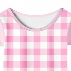 Size is 4T-5T(110cm) Barbie pink For Girls summer dress 1 Piece short Sleeve nightdress
