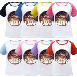 For kids girls Choo-Choo Charles T-Shirt Short Sleeves...