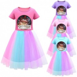 Choo-Choo Charles Rainbow dress For girls summer Outfits...