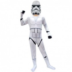 Size is 3T-4T(110cm) Imperial Stormtrooper Star Wars Costume for kids halloween jumpsuits with mask