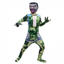 Size is 5T-6T(120cm) Giant Camouflage Skibidi Toilet costume for kids halloween jumpsuits with mask