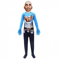 Size is 4T-5T(110cm) G-Man Skibidi Toilet Blue Costume for kids halloween jumpsuits with mask
