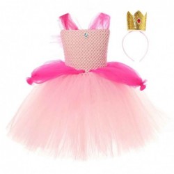 Size is 2T-3T(100cm) cute SPeach Princess tutu Costume Princess dress for girls halloween with headband
