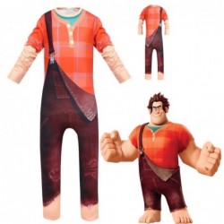 Size is 4T-5T(110cm) Wreck It Ralph 2 Ralph Costume for kids halloween jumpsuits with mask