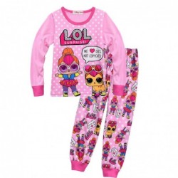 Size is 2T-3T(100cm) Lol Surprise Doll purple Costume long Sleeve Pajamas for kids halloween