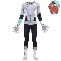 Size is 4T-5T(110cm) Teen Titans GO Costume for kids halloween jumpsuits with mask