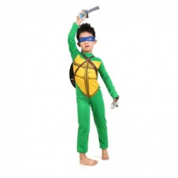 Size is M 7T-8T teenage mutant ninja turtles Costume for kids halloween jumpsuits with mask