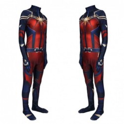 Size is XS new Carol Danvers Captain Marvel Jumpsuit Costumes Halloween For adult or kids