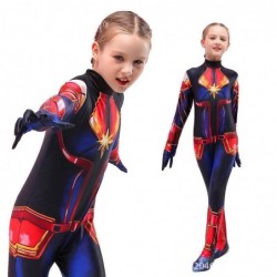 Size is S(4T-6T) Carol Danvers Captain Marvel 2023 Costume for kids halloween jumpsuits