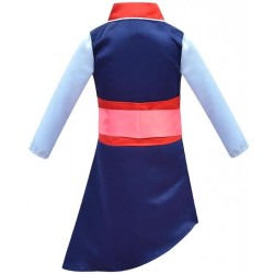Size is (4Y-5Y)/S Mulan Chinese Traditional Dress Girl Long Sleeve  Costumes