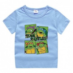 Size is 2T-3T(90cm) teenage mutant ninja turtles white T-Shirt For kids summer outfits