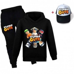 Size is 3T-4T(110cm) STUMBLE GUYS Long Sleeve hoodies Sets kids Sweatshirts and Sweatpants with cap