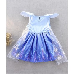 Size is 2T-3T Short Sleeve Summer Frozen 2 Dress Costumes Toddler