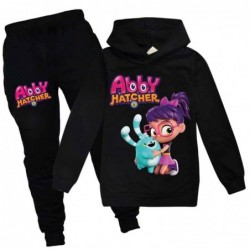 Size is 3T-4T(110cm) for kids abby hatcher Long Sleeve hoodies Sets Sweatshirts and Sweatpants