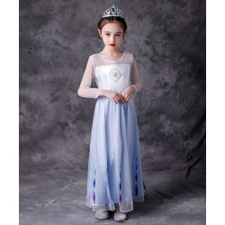 Size is (3T-4T)/XS Girls Costumes Mesh Frozen 2 Elsa Halloween Dress  White