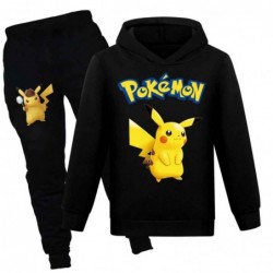 Size is 3T-4T(110cm) Pikachu Long Sleeve hoodies Sets for kids Sweatshirts and Sweatpants