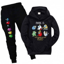 Size is 3T-4T(110cm) Among us Long Sleeve hoodies Sets for kids Sweatshirts and Sweatpants