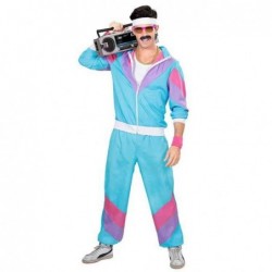 Size is S Couple 80s Shell Suit Dress Up Tracksuit Halloween Costumes For adult