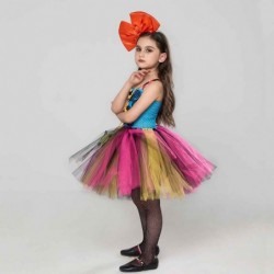 Size is S(2T-3T) For girls Sally tutu costume green tutu dress halloween with bag
