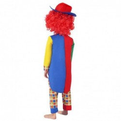 Size is S(3T-5T) For kids boys Classic Clown blue and red tailcoat costume halloween