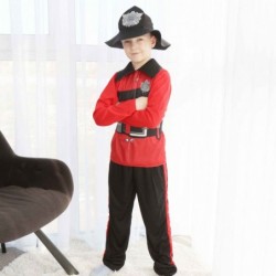 Size is XS(3T-4T) kids like Fireman costume halloween For kids boys with cap