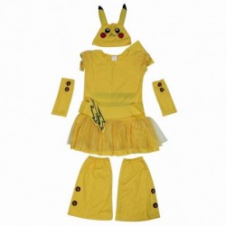 Size is S(3T-4T) cute Pikachu dress costume halloween For kids girls with cap