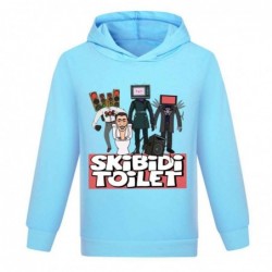 Size is 2T-3T(100cm) boys Skibidi Toilet Man Long Sleeve Hoodies for kids Sweatshirts