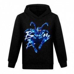 Size is 2T-3T(100cm) boys blue beetle Long Sleeve Hoodies for kids Sweatshirts