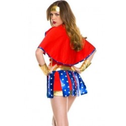Size is S Wonder Woman Halloween Adult Superhero Fashion Costume