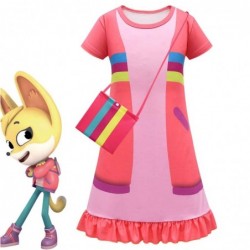 Size is 2T-3T(100cm) Kit Casey from The Creature Cases Short Sleeve Pajamas nightgown For kids girls