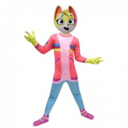 Size is 2T-3T(100cm) Kit Casey The Creature Cases costume for kids halloween Jumpsuit With mask
