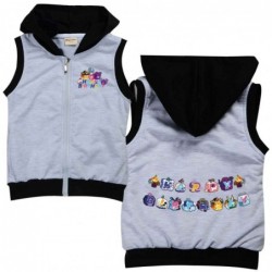 Size is 2T-3T(100cm) blox fruits Cotton vest spring Outfits Hooded Sleeveless Jacket for girls