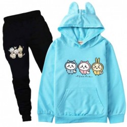 Size is 2T-3T(100cm) chikawa Long Sleeve hoodies Sets for kids Sweatshirts and pink Trousers