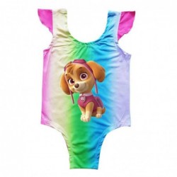 Size is 2T-3T(100cm) For girls Skye PAW Patrol mermaid swimsuit 1 Piece Summer Swimsuit High Waisted