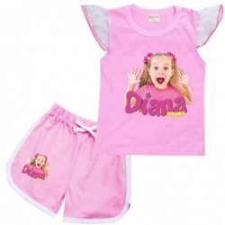 Size is 2T-3T(100cm) For girls Diana and Roma Flutter Sleeve Shirt And Short Sets Summer Outfits