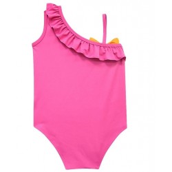 Size is (3T-4T)/XS One Shoulder Bow Front Lol Doll Bathing Suit Girl