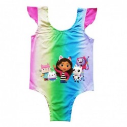 Size is 2T-3T(100cm) For girls Gabby's Dollhouse mermaid swimsuit 1 Piece Summer Swimsuit High Waisted