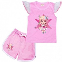 Size is 2T-3T(100cm) OSHI NO KO Flutter Sleeve Shirt And Short Sets Summer Outfits For girls