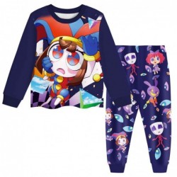 Size is 2T-3T(100cm) Magical Circus AnimalCrackers Long Sleeve Pajamas For kids 2 Pieces Costumes