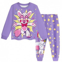Size is 2T-3T(100cm) Mangle the Fox Five Nights at Freddy's Long Sleeve Pajamas For kids 2 Pieces Costumes