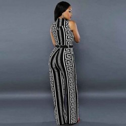 Size is S printed straight loose body casual Jumpsuits for women