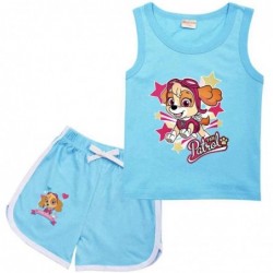 Size is 2T-3T(100cm) For kids boys Skye PAW Patrol Sleeveless Shirt And Short Sets Summer Outfits