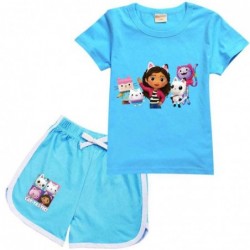 Size is 2T-3T(100cm) For kids girls Gabby's Dollhouse Shirt And Short Sets Summer Outfits Comfortable