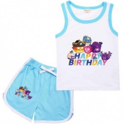 Size is 2T-3T(100cm) For kids boys blox fruits Sleeveless Shirt And Short Sets Summer Outfits