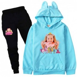 Size is 2T-3T(100cm) Diana and Roma Long Sleeve hoodies Sets for kids Sweatshirts and pink Trousers