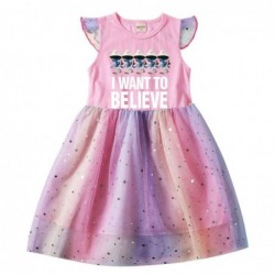 Size is 2T-3T(100cm) SHAILUSHAI for girls summer Dresses Tulle Mesh Flutter Sleeve 1 pieces birthday gift