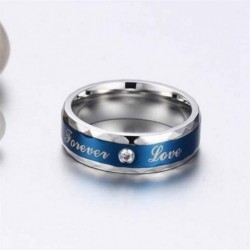 Size is Size6 Couples Claddagh Rings Heart Cut Crown Blue For his and hers with Ring box