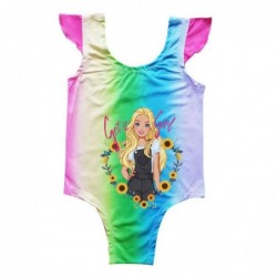 Size is 2T-3T(100cm) Barbie mermaid cute bathing suits for girls one piece