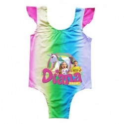 Size is 2T-3T(100cm) For girls Diana and Roma mermaid High Waisted 1 Piece swimsuit Flutter Sleeve Summer Swimsuit